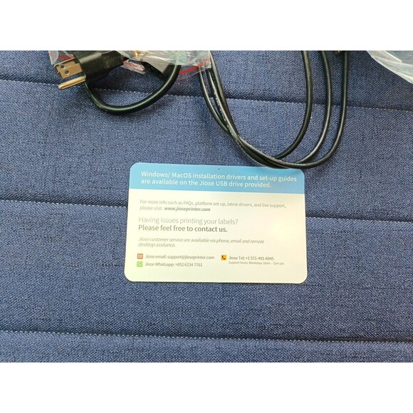 Jiose Label Printer White 203 DPI 180mm/s, Thermal Printer - Picture 9 of 16